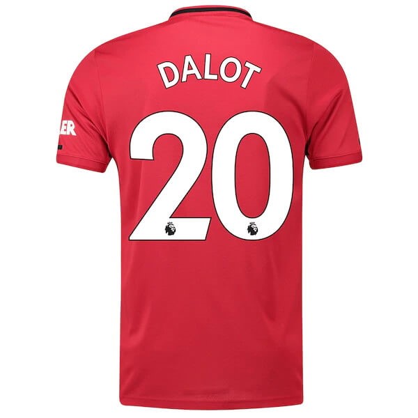 Camiseta Manchester United NO.20 Dalot 1ª 2019-2020 Rojo